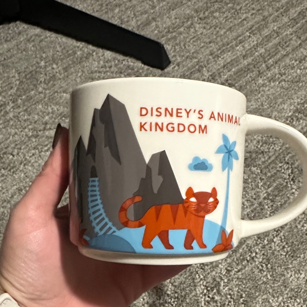 Disney Animal Kingdom Mug with Tiger and Mountain